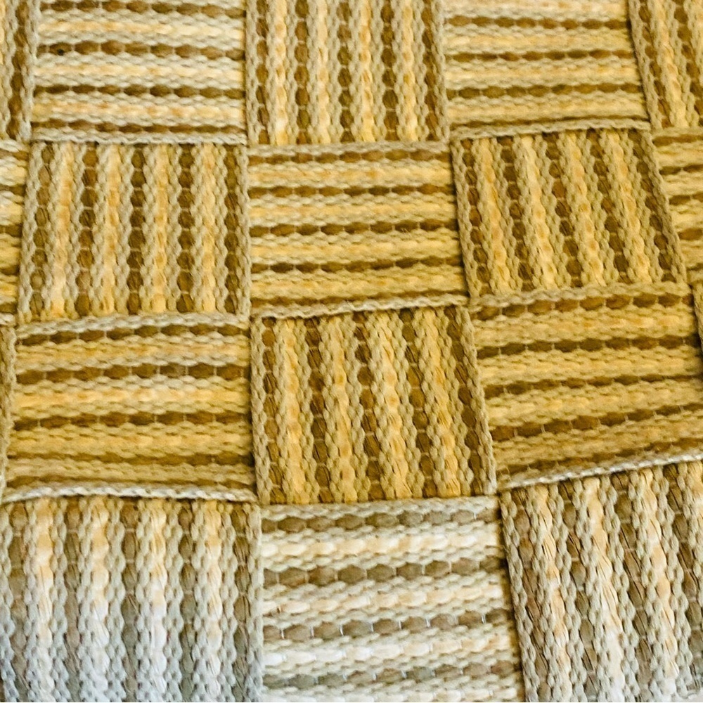 Italian Carabella Handbag Vintage Weave Basket w/Burmel Handkerchief Resort - Picture 10 of 16